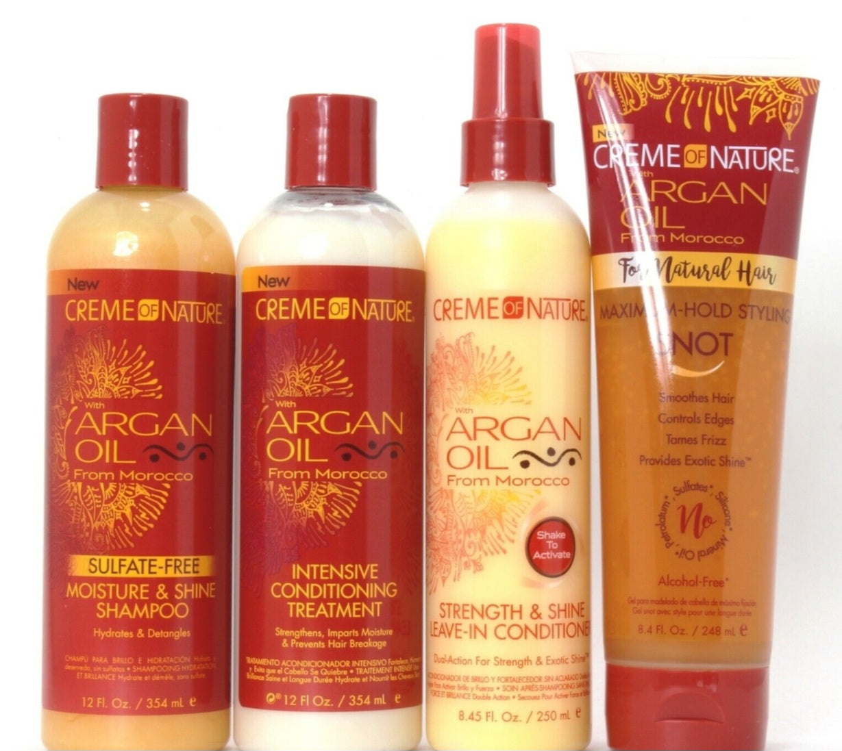 Cream of Nature Argan oil shoothes hair Control Edge