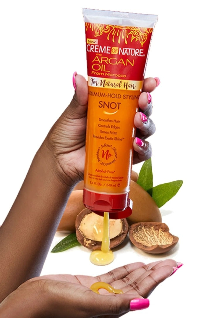 Cream of Nature Argan oil shoothes hair Control Edge