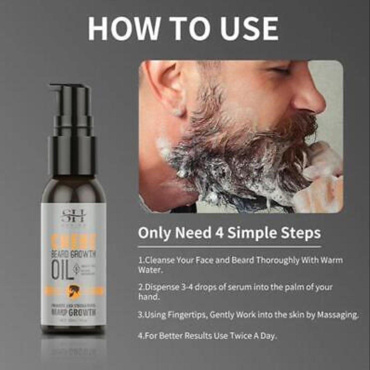 Chebe l'huile repousse barbes