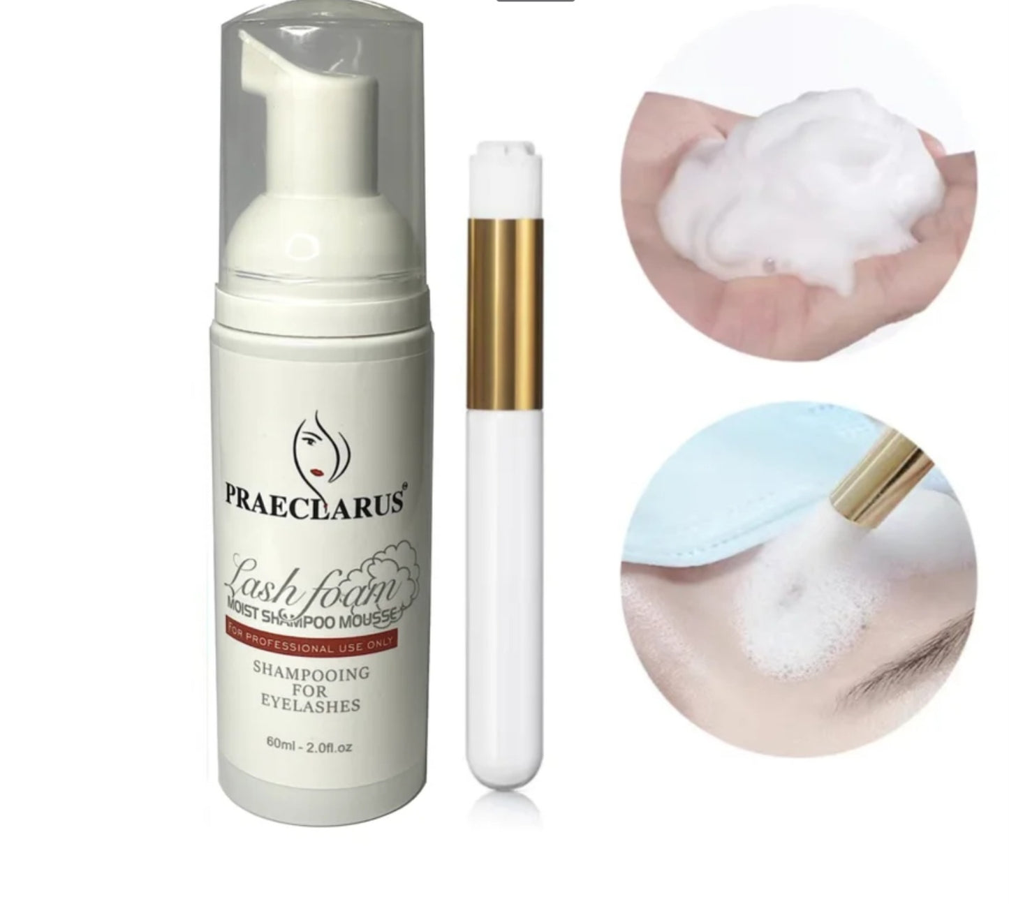 Preaclarus Shampoing pour les cils