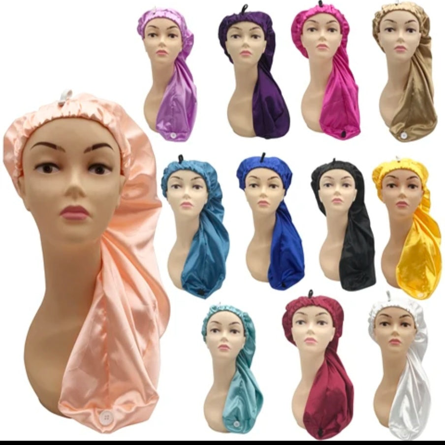 Bonnets satin longues