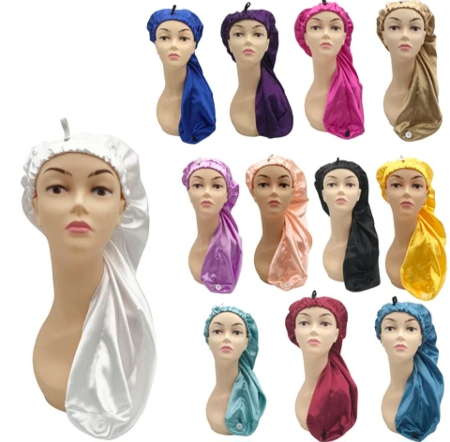 Bonnets satin longues