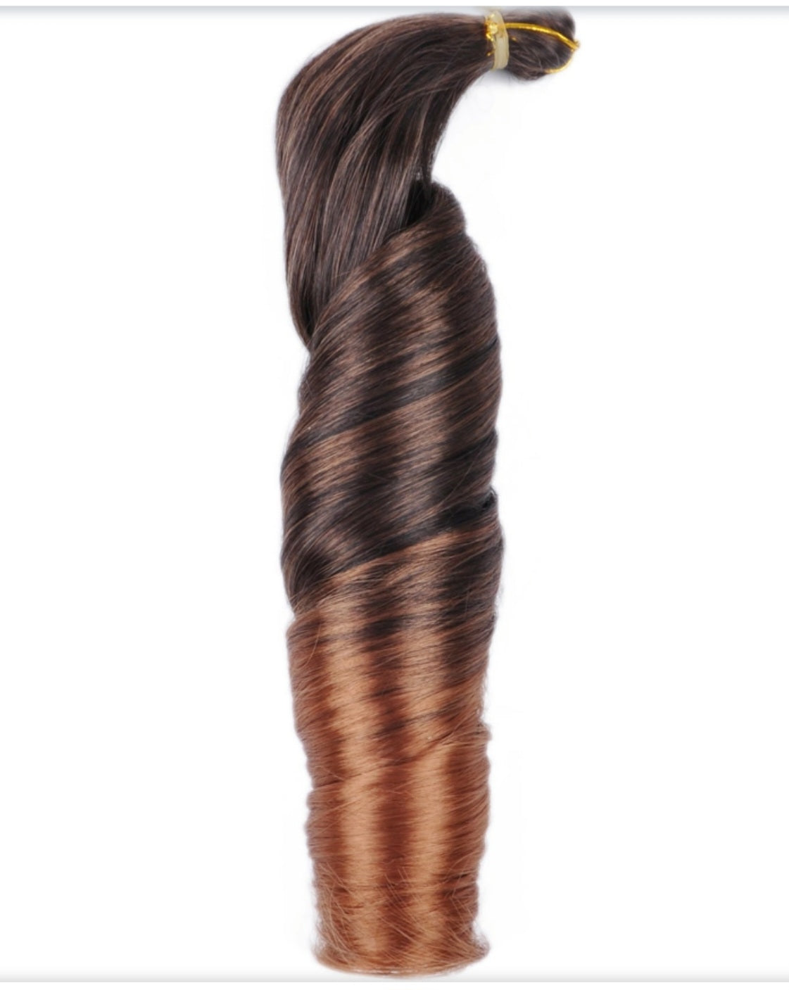 Tresses Ondulées Extentions de Cheveux en Crochet Boucles en Spirale