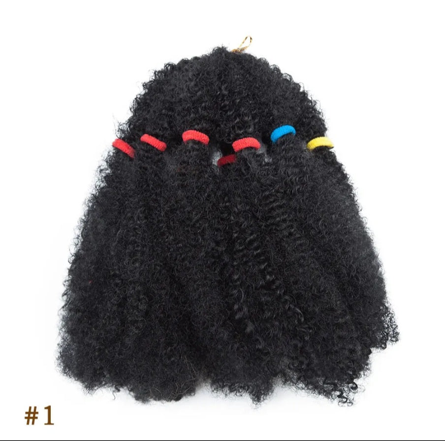 Cheveux afro kinky twist pre synthétiques