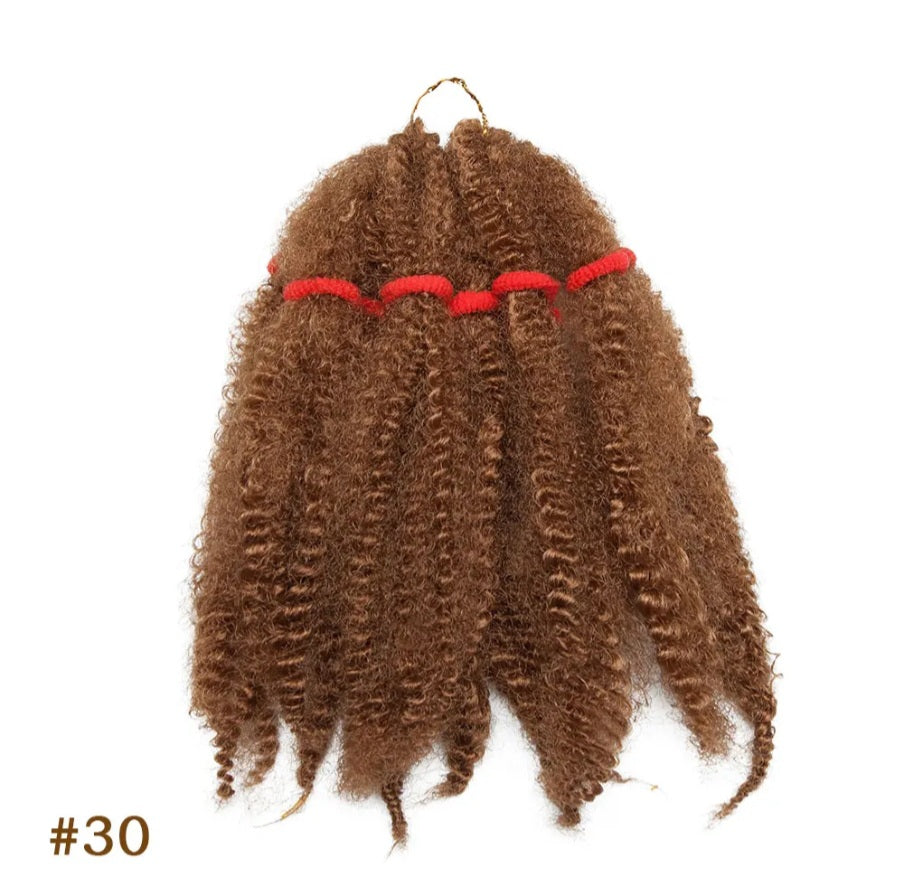 Cheveux afro kinky twist pre synthétiques