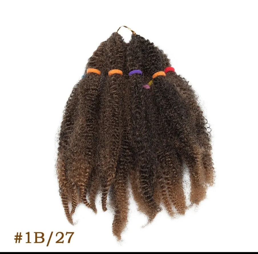 Cheveux afro kinky twist pre synthétiques
