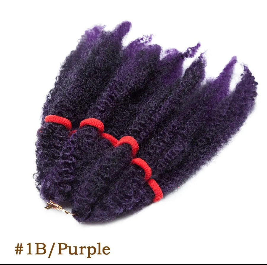 Cheveux afro kinky twist pre synthétiques