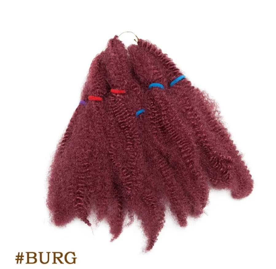 Cheveux afro kinky twist pre synthétiques