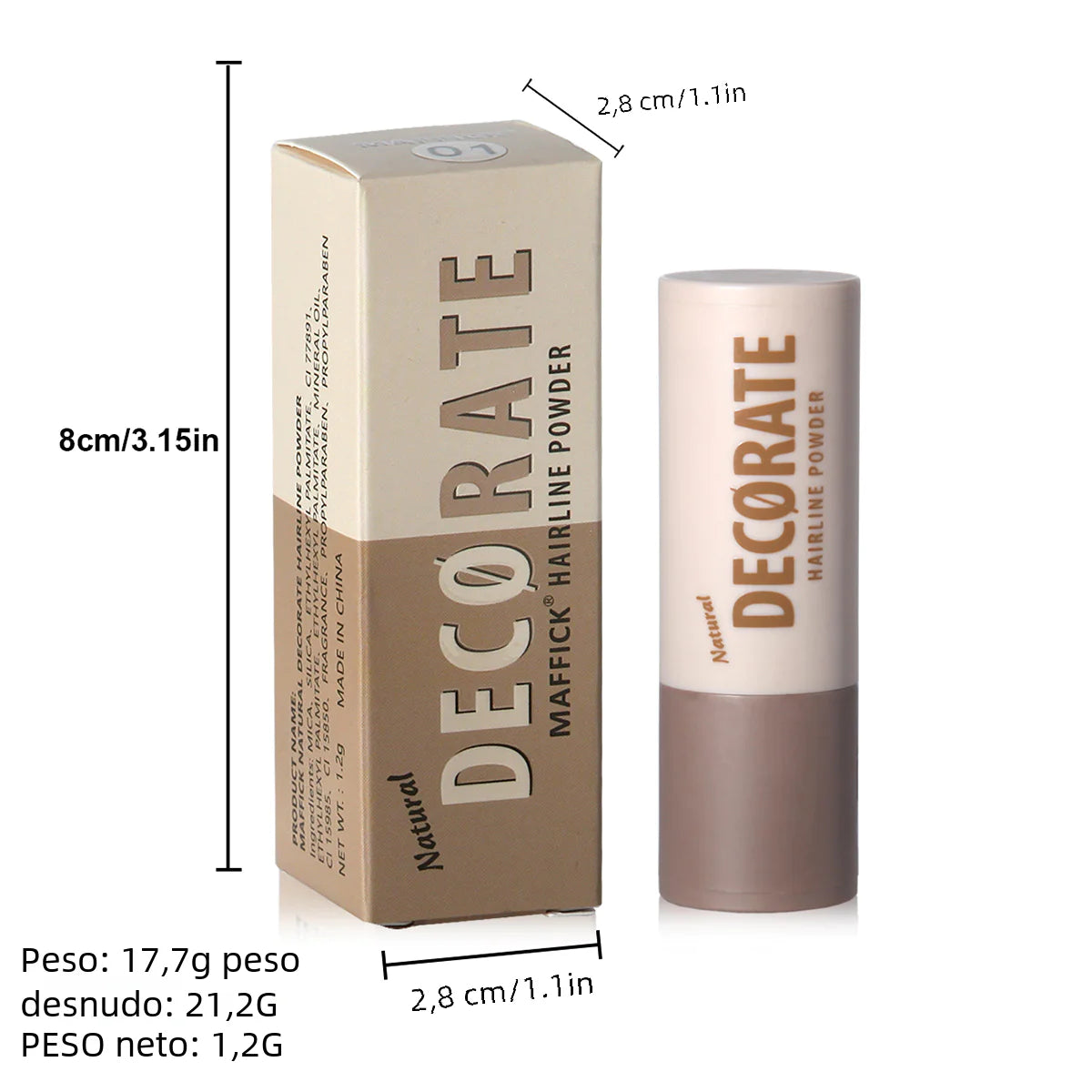 MAFFICK Waterproof Hairline Contour Powder