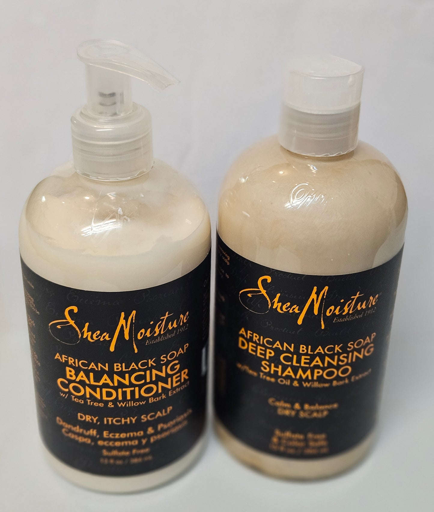 Shea Moisture Deep Cleancing Shampoo &  Balancing Conditioner