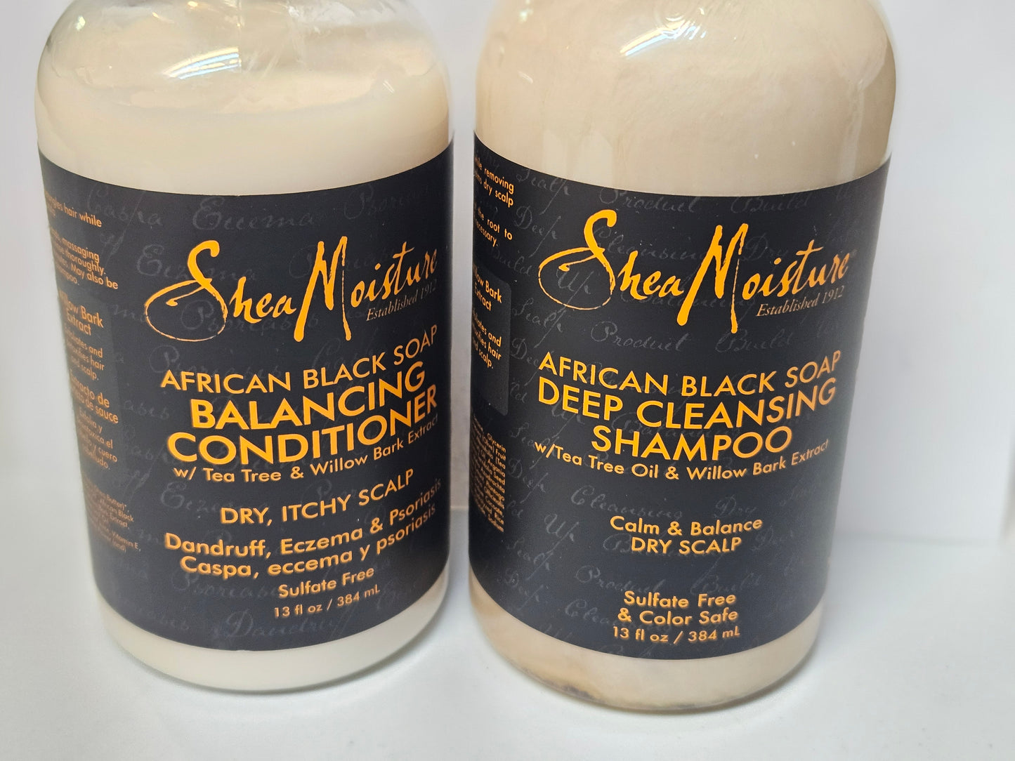 Shea Moisture Deep Cleancing Shampoo &  Balancing Conditioner