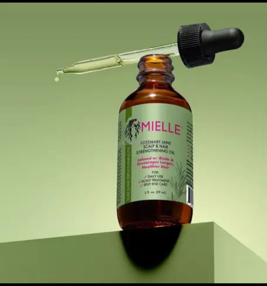L'huile Mielle fortifiante pour cuir chevelu et repousse cheveux au romarin menthe